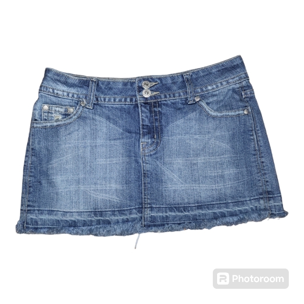 💕Y2k vanilla jeans‎ mini low rise Jean skirt